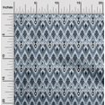 thumbnail image 1 of oneOone Polyester Lycra Fabric Paisley & Chevron Ikat Printed Fabric 1 Yard 56 Inch Wide, 1 of 4