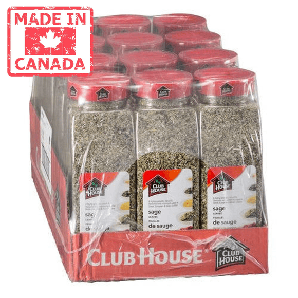 Clubhouse Spice Sage Leaves 180 GR (0.4 lbs) (12/Case)