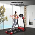 thumbnail image 3 of Gymax Folding 2.25HP Electric Treadmill Running Machine w/ LED Display Red, 3 of 10