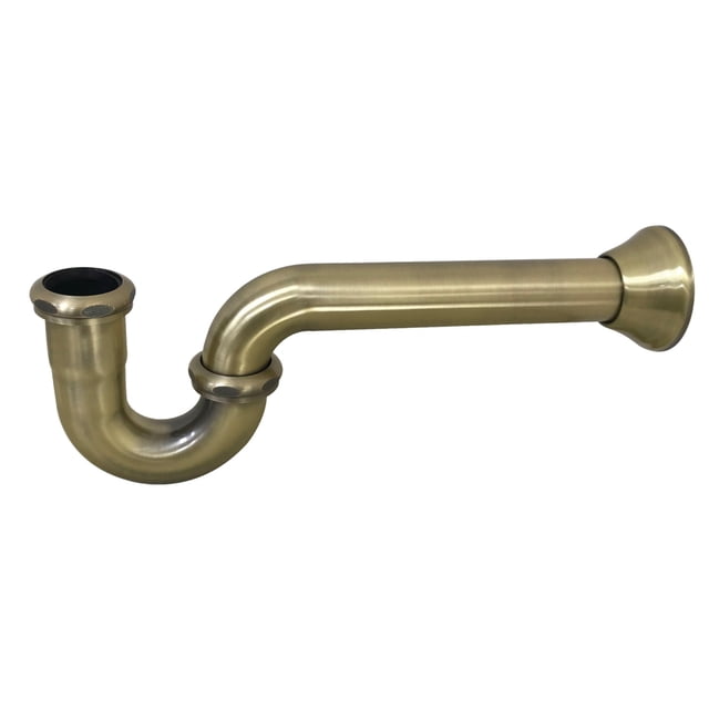 Fauceture CC2123 Vintage 1-1/2 Inch Decor P-Trap, Antique Brass