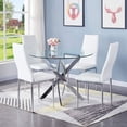 thumbnail image 2 of Table à manger en verre trempé de la collection Heavenly Star 48", 2 of 7