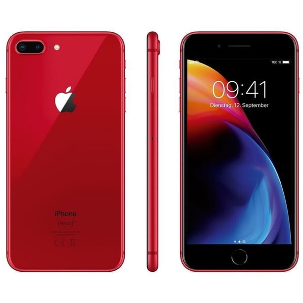 Refurbished Apple iPhone 8 Plus 4G - 256GB – Red – 12MP Dual Rear