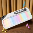 thumbnail image 2 of White Childrens Electronic Keyboard With Color Touch Screen For Beginners Girls Aged 3 6 Educational Toy, 2 of 6
