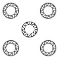 thumbnail image 3 of Redempat Chain Ring - Easy To Install Durable Wide Compatibility - Bike Crank Precise Fit Bicycles Crank 50T black 5Set, 3 of 6