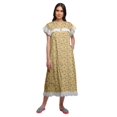 thumbnail image 1 of Moomaya Chemise de Nuit d'Allaitement à Col Rond Imprimée pour Femmes en Coton, 1 of 6