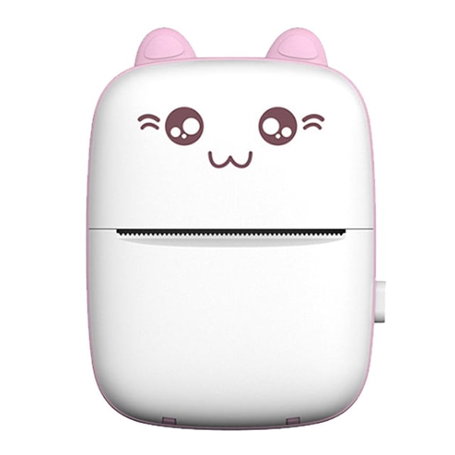 lionlar amagogo Mini BT Wireless Portable Photo Printer Pocket Mobile Thermal 57mm Paper Pink + 1 roll