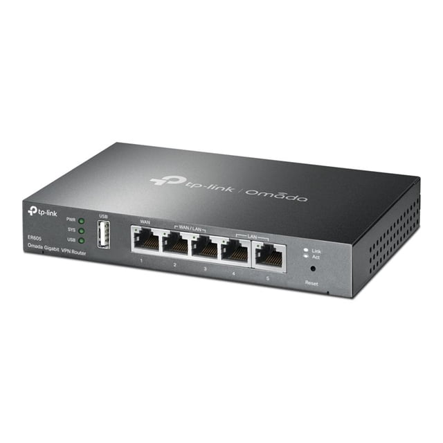 TP-Link ER605 | Multi-WAN Wired VPN Router | Up to 4 Gigabit WAN Ports | SPI Firewall SMB Router | Omada SDN Integrated | Load Balance | Lightning Protection | Limited Lifetime Protection