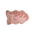 thumbnail image 1 of H-Luxe 2'X3' Gordon Faux Sheepskin Rug, 1 of 4