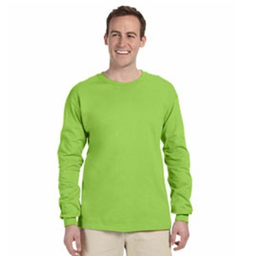 Gildan T-Shirt à Manches Longues Uni à Col Ras du Cou Ultra Cotton pour Hommes