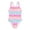 Pink, variant on Splozh Swimming Suits for Girls One Piece Swimsuit Cut Out Swimwear Summer Tie Dye Beach Sport Bathing Pink,7-8 Years