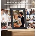 thumbnail image 3 of FRAMEO 10inch Digital Picture Frame WiFi Smart Photo Frame Electronic Digital Picture Frames Load from Phone1280x800 HD IPS Touch Screen,Automatic/Slideshow/Share Videos Photo-Black, 3 of 6