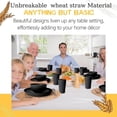 thumbnail image 4 of Plastic Dinnerware Set for Everyday Use | Unbreakable Bowl Plate Cup Tableware | Dishwasher Safe Household Dining Service for Home Kitchen Indoor Outdoor Meals, 4 of 6