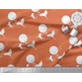 thumbnail image 2 of Soimoi Moss Georgette Fabric Bamboo Tree,Moon & Stork Bird Print Fabric by Yard 42 Inch Wide, 2 of 3