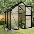 thumbnail image 1 of vidaXL Greenhouse with Base Frame Anthracite Aluminium 3.61 m², 1 of 4