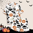 thumbnail image 4 of WEAIXIMIUNG Ensemble de Pyjama pour Enfants, Loisirs, Imprimé, Col à Boutons, Haut à Manches Courtes, Short 100, 4 of 5