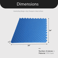thumbnail image 4 of BalanceFrom Tapis d'Exercice en Mousse EVA Emboîtable de 24 Pi2, Bleu, 4 of 12