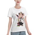 thumbnail image 2 of T-Shirt Basique à Manches Courtes pour Femmes Demon Slayer : Koiju et Nidouzi, 2 of 6