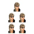 thumbnail image 2 of Shengyu Realistic Appearance Mens Wig For Punk Rock Disco Party Suitable For Various Occasions Wig Cover Mixed Gold 5Set, 2 of 6