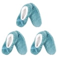 thumbnail image 1 of CHOK Adult Super Soft Warm Cozy Fuzzy Soft Touch Slippers Non-Slip Lined Socks  Assortment B  Medium 3 Pairs, 1 of 4