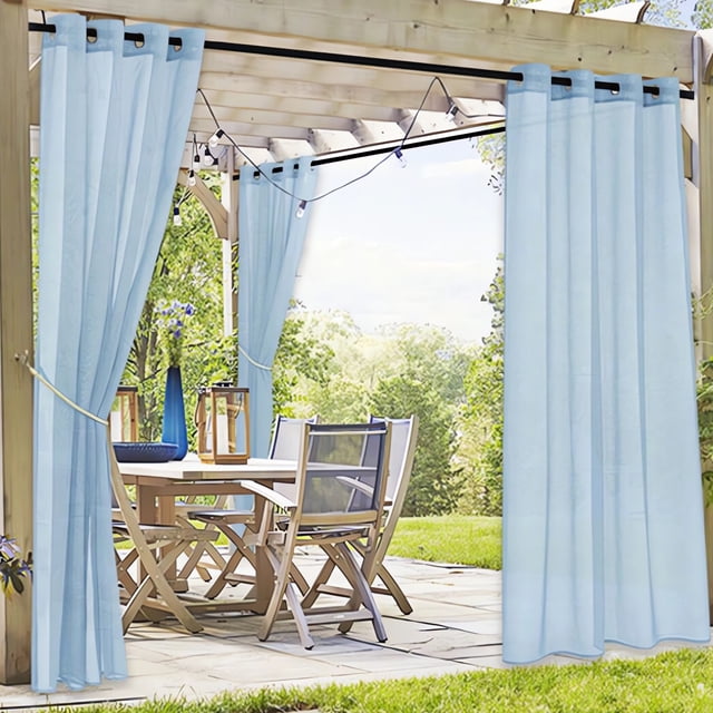 KTTECTOA Moustiquaire Imperméable pour Fenêtre Terrasse Pavillon Extérieur Rideau Moustiquaire Transparent Rideau Extérieur Liquidation Déco Canada Days Essentiel pour Chambre en Résidence Déco de Noël