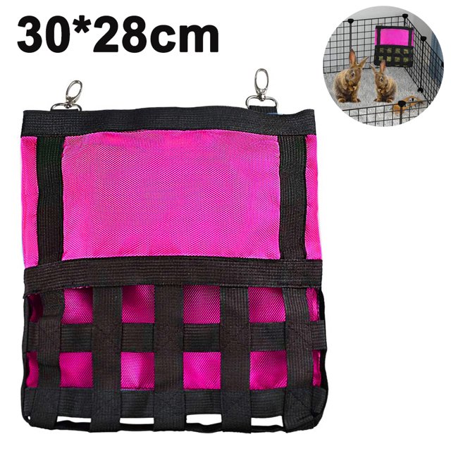 Guinea Pig Rabbit Hay Feeding Bag Small Animal Hay Feeder Bag Pet Hanging Feeder Sack Small Animals Feeding Device Supply for Chinchilla Hamsters Hay Storage