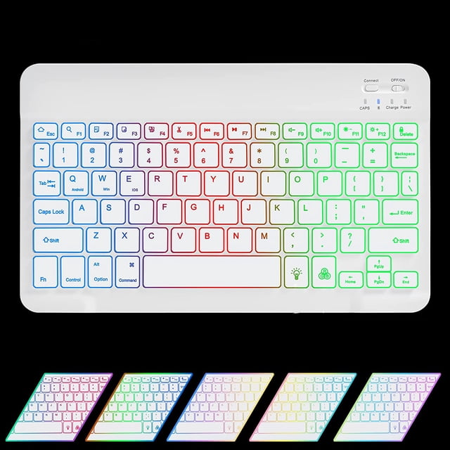 Touchpad Keyboard Case Funda For Tablet Lenovo Tab M10 HD 2nd Gen 10.1 TB-X306X X306F Rainbow Backlight Keyboard Cover Mouse white keyboard only Italian