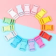 thumbnail image 2 of maskred 10pack/lot Versatile Release Buckle Strap For Various Buckle Applications Multi-Color ABS Clasp Belt Buckles Hook Buckle Rose Red 1Set, 2 of 6