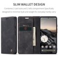 thumbnail image 3 of CaseMe Leather for Google Pixel 10/10 Pro Case, Flip Wallet Leather Case with Card Holder Magnetic Closure Shockproof Kickstand Protective Phone Cases Cover for Google Pixel 10/10 Pro,Black, 3 of 12