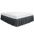 thumbnail image 1 of Unique Bargains Polyester Bed Skirt Durable 16 Inch Drop Easy Fit Wrinkle, Elastic Dust Ruffles Bedskirts, 1 of 8