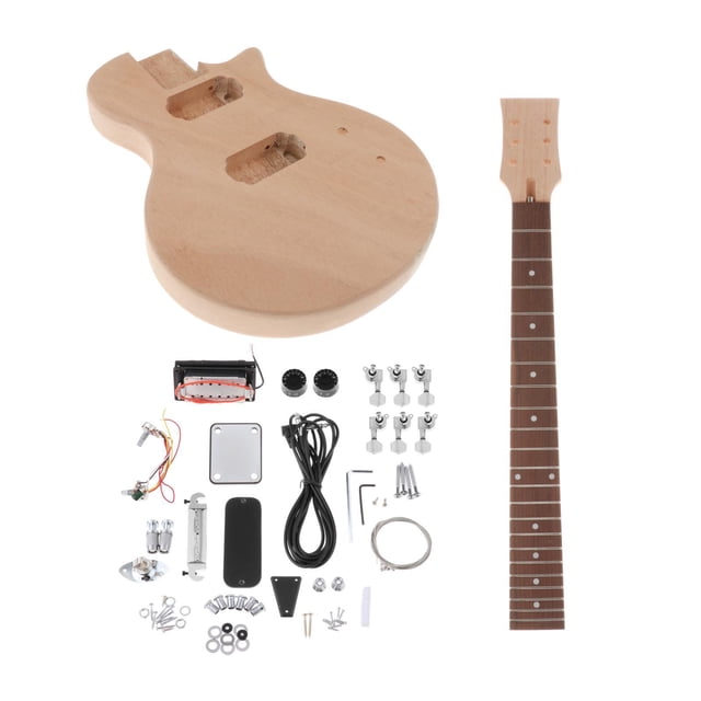 Electric Guitar Bass Accessories s Full Set Unfinished DIY Electric Guitar
