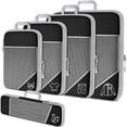 thumbnail image 2 of Packing Cubes Set Of 5 Compression Suitcase Luggage Organizer Bags For Travel Accessories, 2 of 3