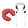 thumbnail image 3 of lionlar Table de Massage Berceau pour le Visage avec Oreiller Coussin Support Support SPA Ajustable Rouge Foncé, 3 of 9