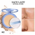 thumbnail image 2 of SACE LADY Face Pressed Powder Sets Makeup  Controls Shine  Smooth Fine Lines for Flawless Lightweight Finishing Effect  Long Lasting Compact Cosmetics Cruelty-free, 2 of 11