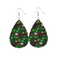 thumbnail image 2 of Boucles d'Oreilles Mode Femme Jour de la Saint-Patrick Forme Goutte Verte Impression Clous d'Oreilles, 2 of 9