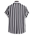 thumbnail image 3 of Birdeem Chemises pour Hommes Hommes Décontracté Mode Imprimé Col Rabattu Manches Longues Chemise Respirante Blouse Hauts Manches Courtes Col Rabattu Blouse Chemise, 3 of 9