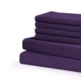 thumbnail image 3 of Swift Home Luxury 6-Piece Sheet Set with Extra Pillow Case, Double, Eggplant, 3 of 3
