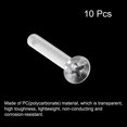 thumbnail image 3 of Unique Bargains Vis de Machine Crantées en Plastique M4x30mm, Boulons de Machine à Tête Plate en PC, Lot de 10, 3 of 4