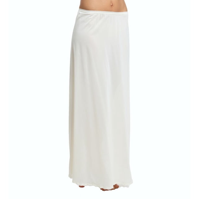 Women's Shadowline 4711638 38 Inch Long Flare Half Slip (Ivory M)