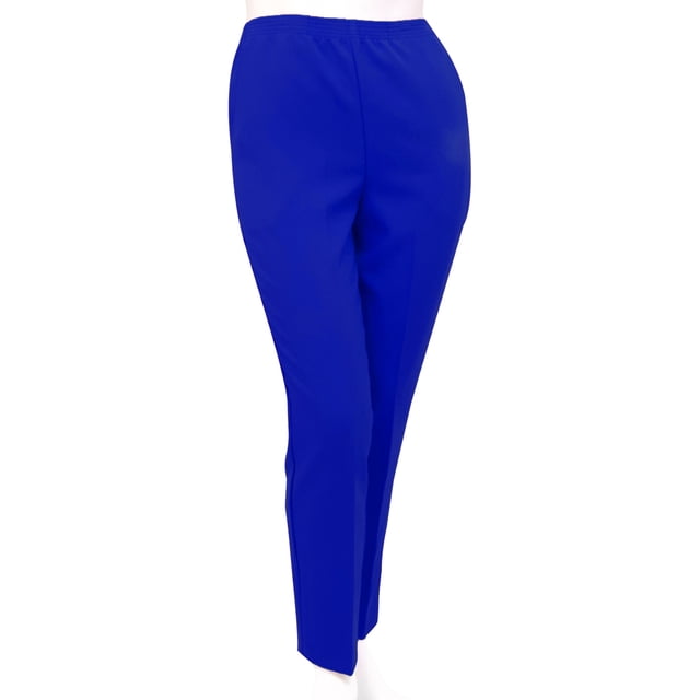 Silverts Women Two Pocket Plus Size Pant, 40, Cobalt