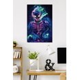thumbnail image 3 of Wumples - Neon Skeleton Wall Poster, 22.375" x 34", 3 of 4