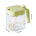 thumbnail image 3 of EGNMCR Kitchen Gadgets Glass Spice Jars Kitchen Organizer Spice Jars Spice Bottle Spice Jars Compact Size Easy To Use Keep Food Dry Suitable For Kitchen Dining Room Glass Spice Jar, 3 of 6