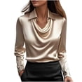 thumbnail image 2 of RKSTN Hauts pour Enseignantes Haut/chemise à Manches Longues à Col Rond Uni pour Femmes, Tenue d'École pour Enseignantes, 2 of 7