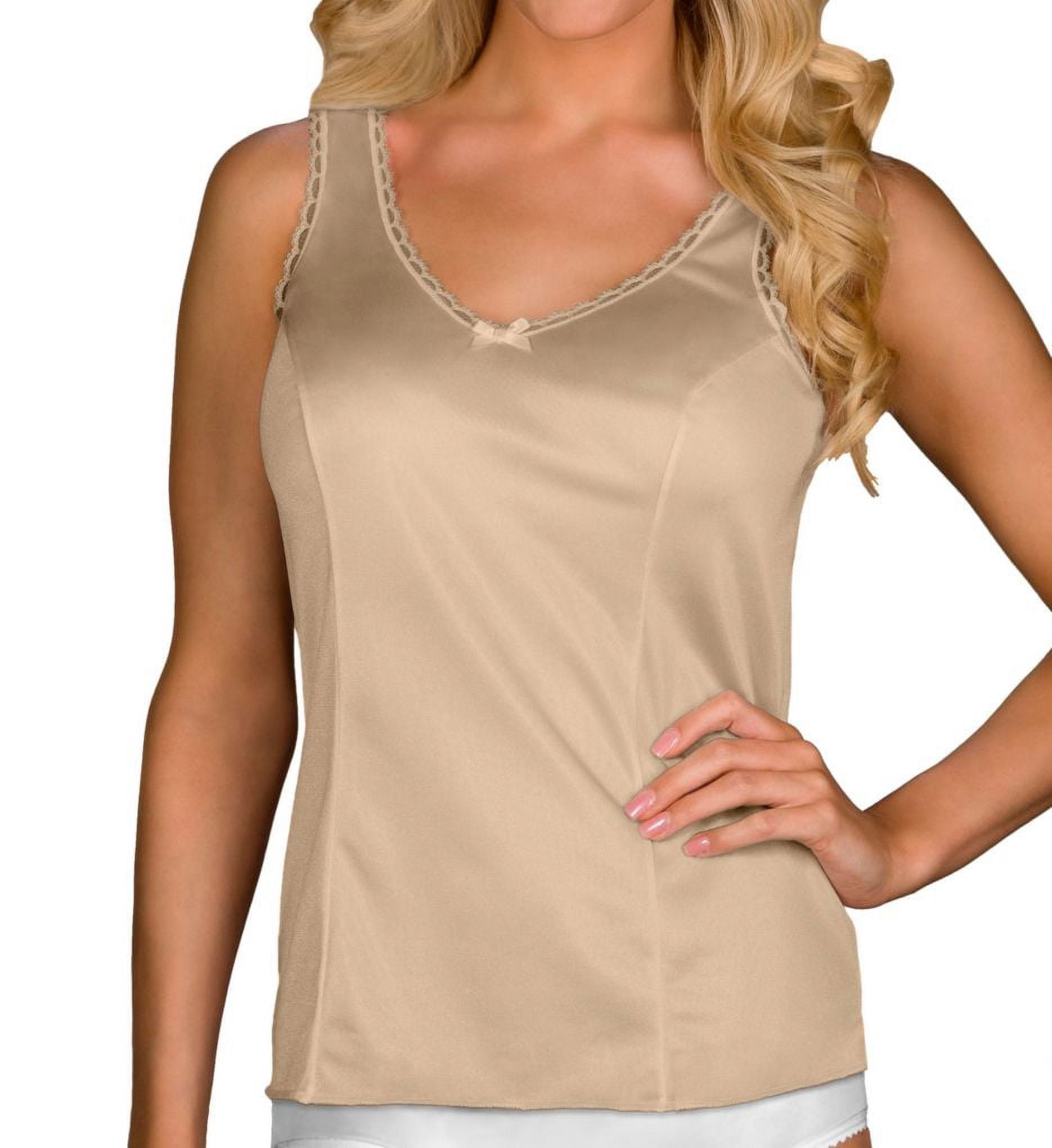 Women's Shadowline 2410 Princess Wide Strap Camisole (Nude 34)