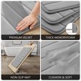 thumbnail image 3 of Semfri 3 Pcs Memory Foam Bathroom Mat Set Bathroom Rug Set Non Slip Absorbent Toilet Mat Set Comfortable Soft Machine Wash Thick Gray, 3 of 7