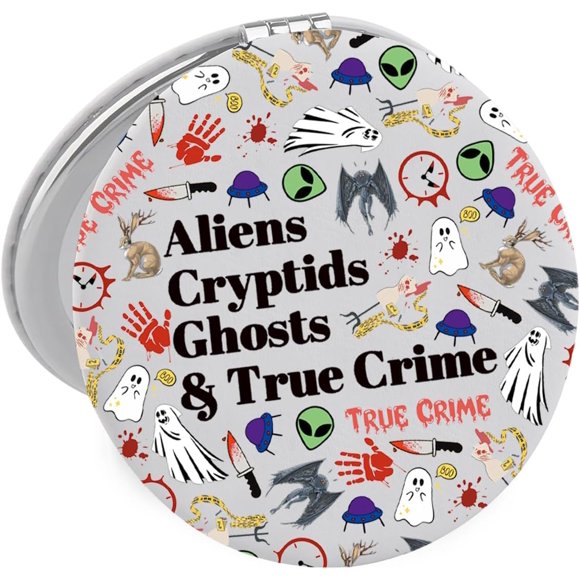 Lywjyb Miroir d'Horreur Oiseau Cadeaux Extraterrestres Cadeaux Fantômes Cadeaux Cryptes Vrai Crime Cadeau (Cryptes Extraterrestres Mirr CA)