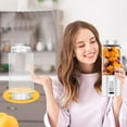 thumbnail image 3 of 530ML Powerful Portable Suitable For USB Type C Rechargeable Food Processors Fruit Mixers Mini Juicers Mixing Cups Juicer Stainless Mini Juicer Juicer Stainless Steel Fruit Juicer High Power Juicer, 3 of 4