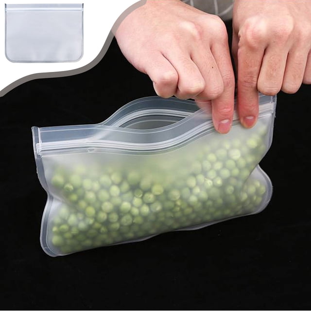 Sacs Alimentaires Réutilisables à Moins de 5 $! Sacs de Rangement Alimentaires Réutilisables CQCYD, Sacs de Conservation pour Réfrigérateur en EVA, Sacs Hermétiques Scellés pour Fruits et Légumes, Usage en Cuisine