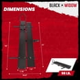 thumbnail image 3 of Black Widow Motorcycle Bike Carrier w/Ramp for 2" Hitch, 400 Pound Capacity, 3 of 5
