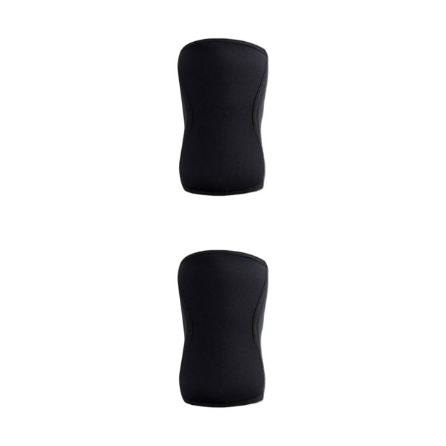 Ruiboury 1/2/3/5 Non-skid Knee Sleeves Weightlifting Lightweight And Fashionable Support Model A black XL 2PCS