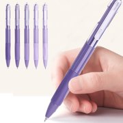 JWshufel High Precision Gel Pens Pack of 5 Fineliner 0.02in Tip Smooth Writing Ergonomic Design Versatile for Office School Supplies Drawing Note